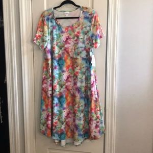 LuLaRoe NWT Carly Watercolor XL